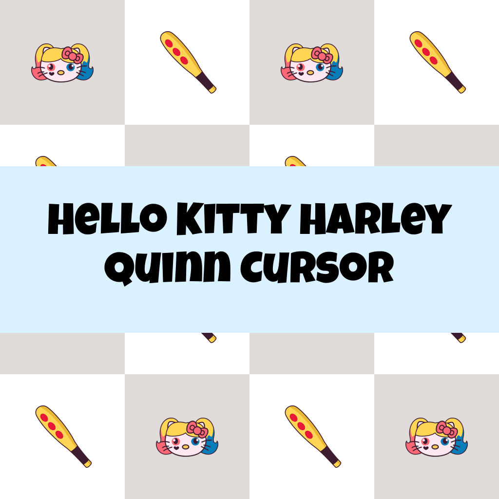 Preview Hello Kitty Harley Quinn cursor custom cursor pack